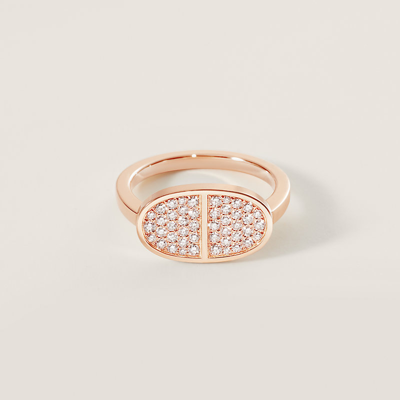 豪華に輝く【HERMES】リング Chaine d'ancre Verso Chaine d'Ancre Verso double ring | Hermès Portugal